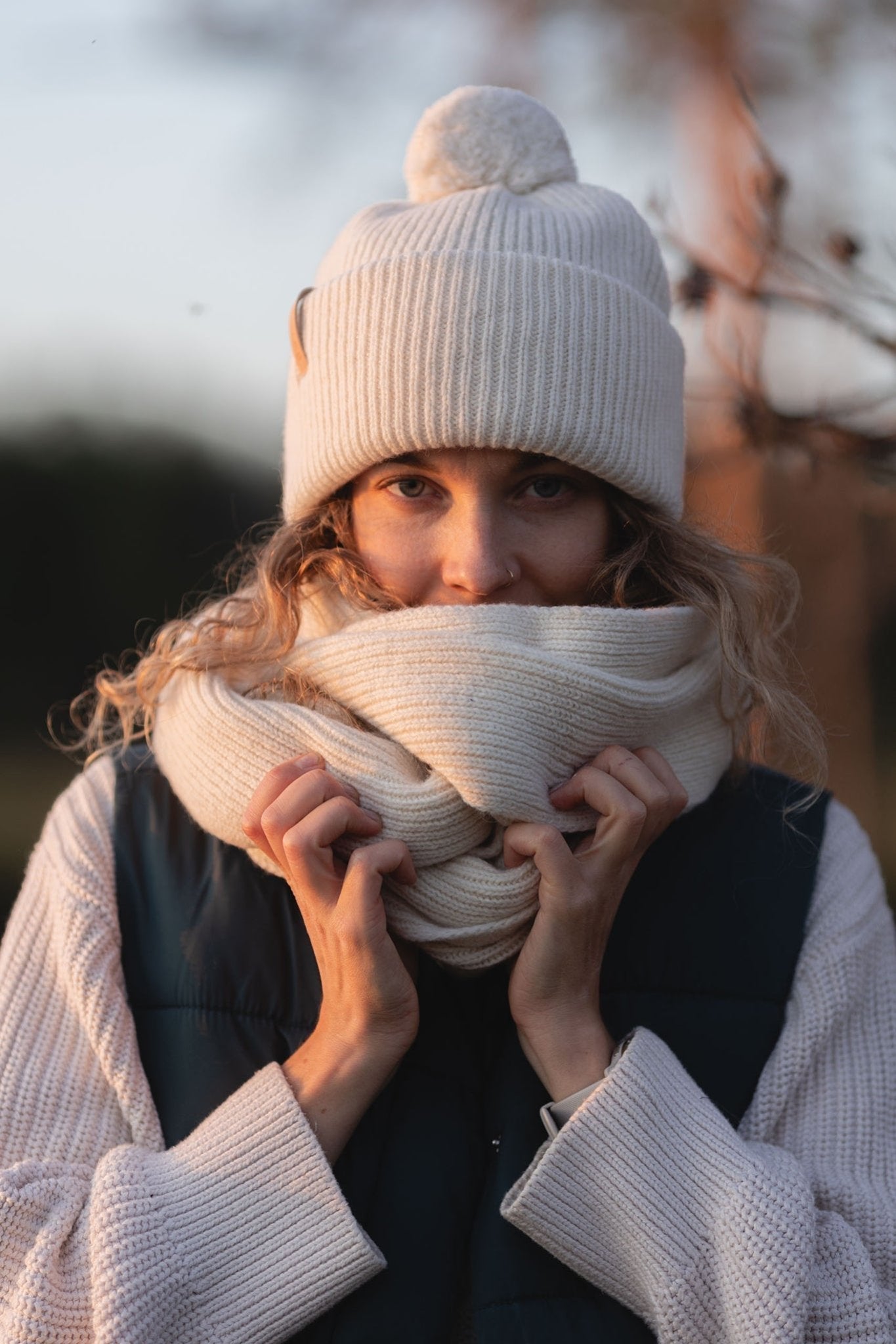 Kajo Beanie POM Brown - VAI - KOBeanies