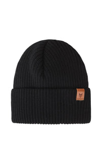 Korpi Rib Beanie Black - VAI - KOBeanies