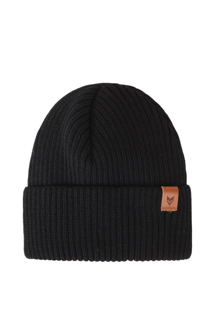 Korpi Rib Beanie Black - VAI - KOBeanies