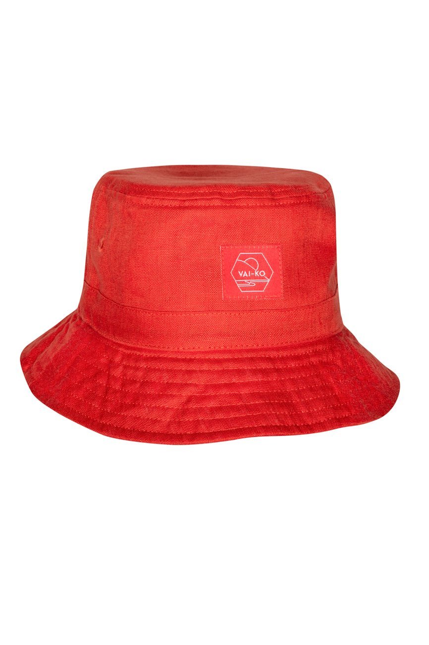 Kultakero Bucket Hat Linen Paprika - VAI - KOCaps