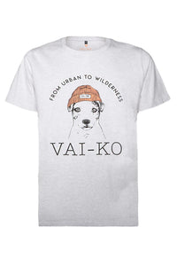 Organic Cotton Boss Dog Men's T-shirt Grey Melange - VAI - KOShirts & Tops