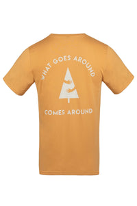 Outlet Organic Cotton Treehugger Men´s T-shirt Honey Brown - VAI - KOclothing