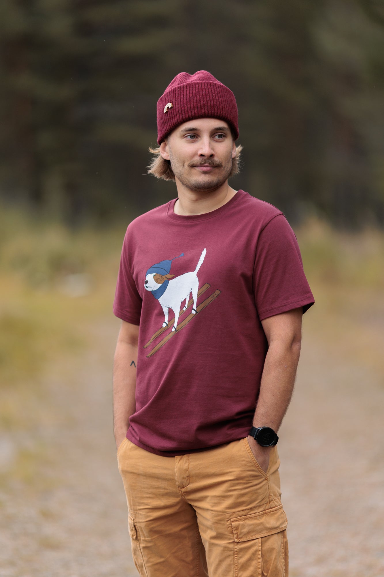 Ski Dog T-shirt Men - VAI - KOShirts & Tops